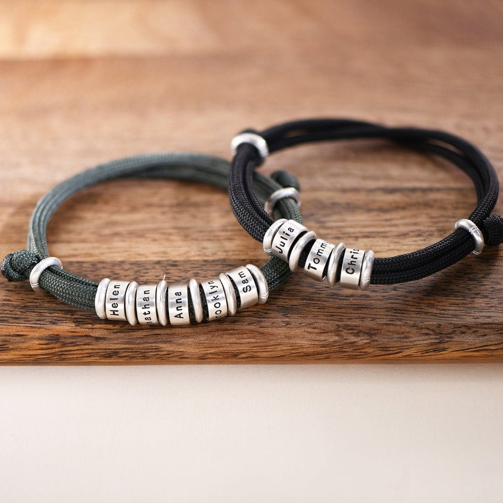 Beads Bracelet with Engraving