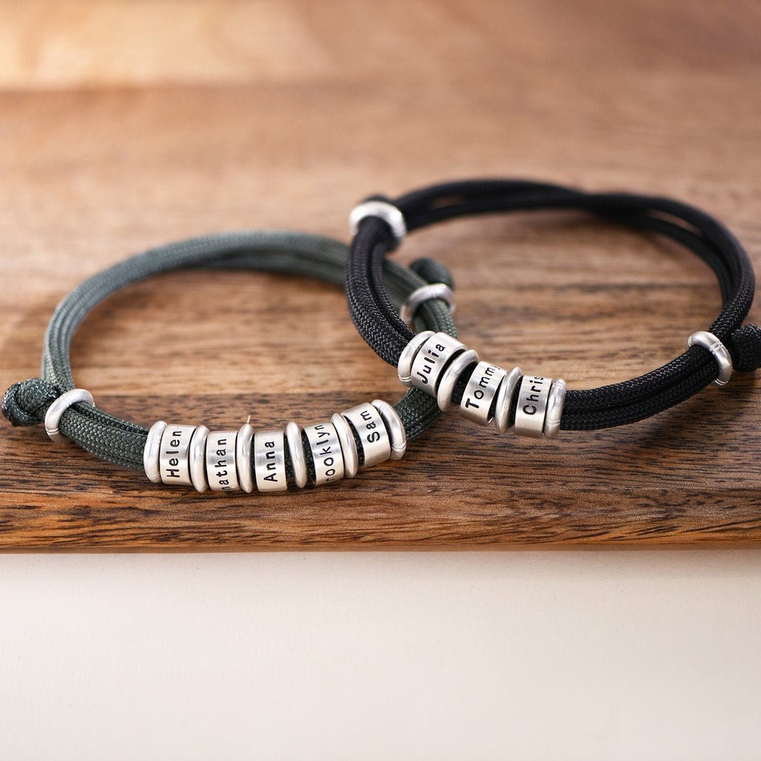 Beads Bracelet with Engraving