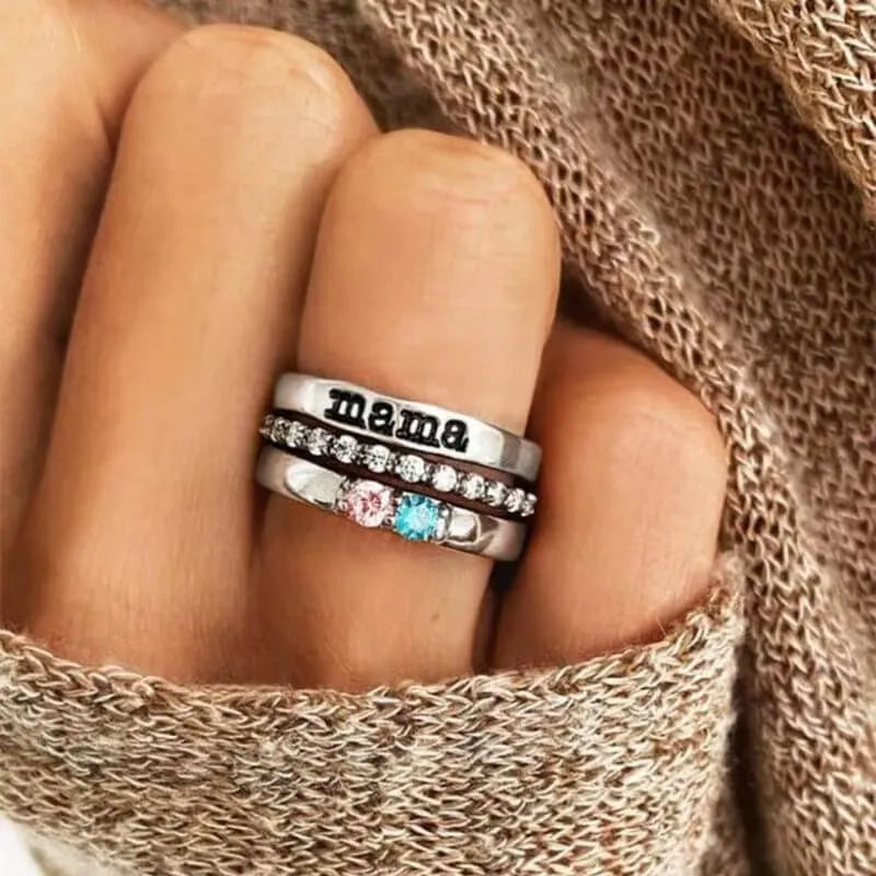 Personalized Family Birthstone Ring