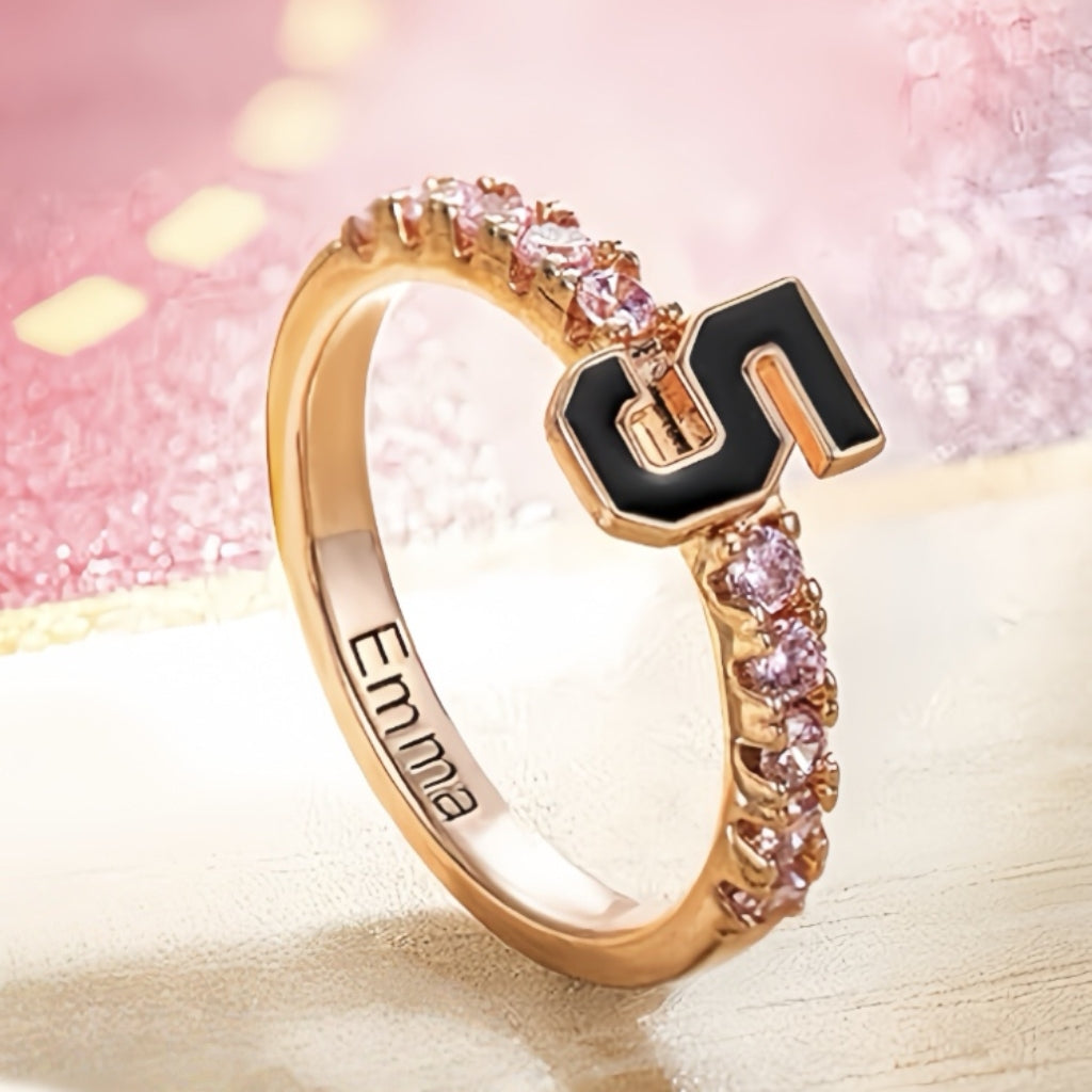 Sports Number Birthstone Ring