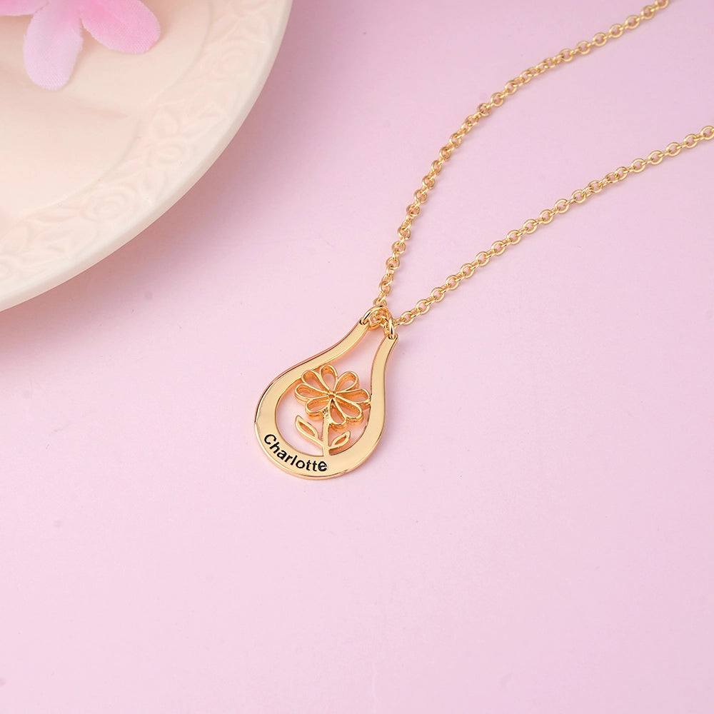 Birth Flower Necklace