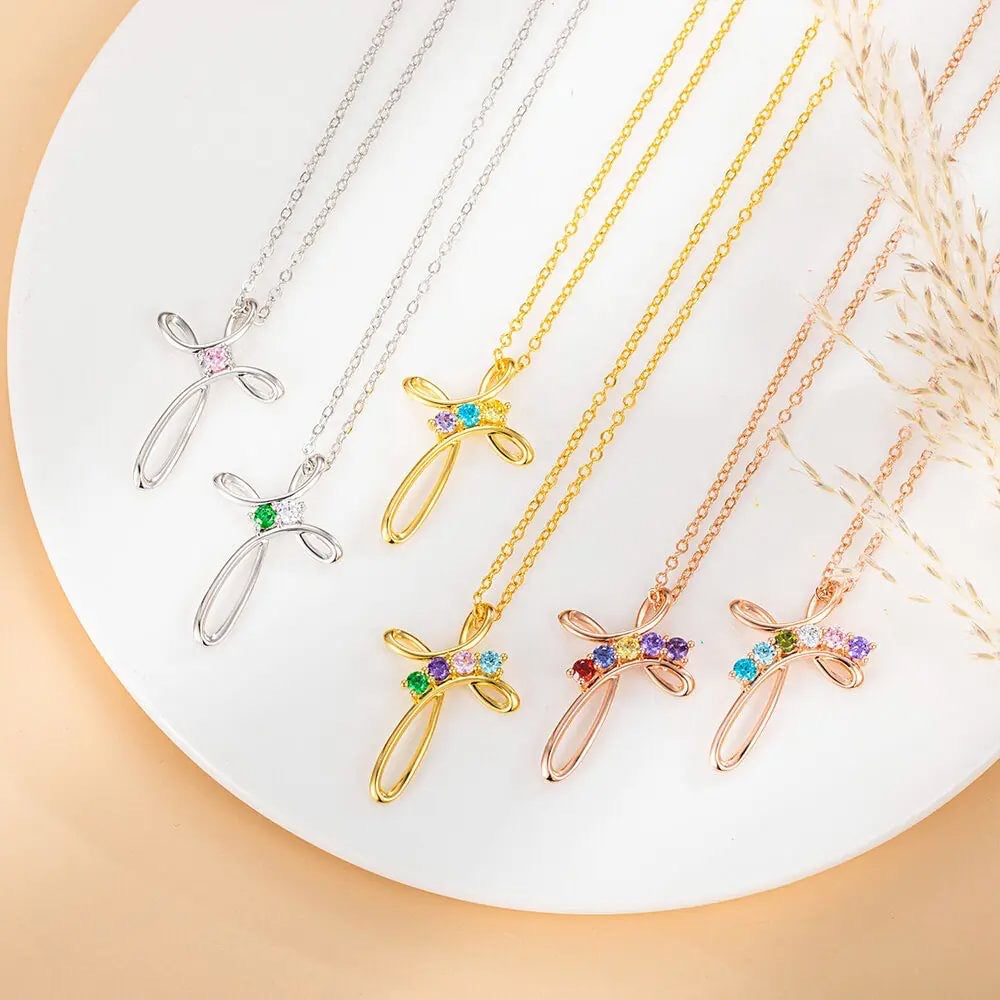 Family Birthstone Necklace