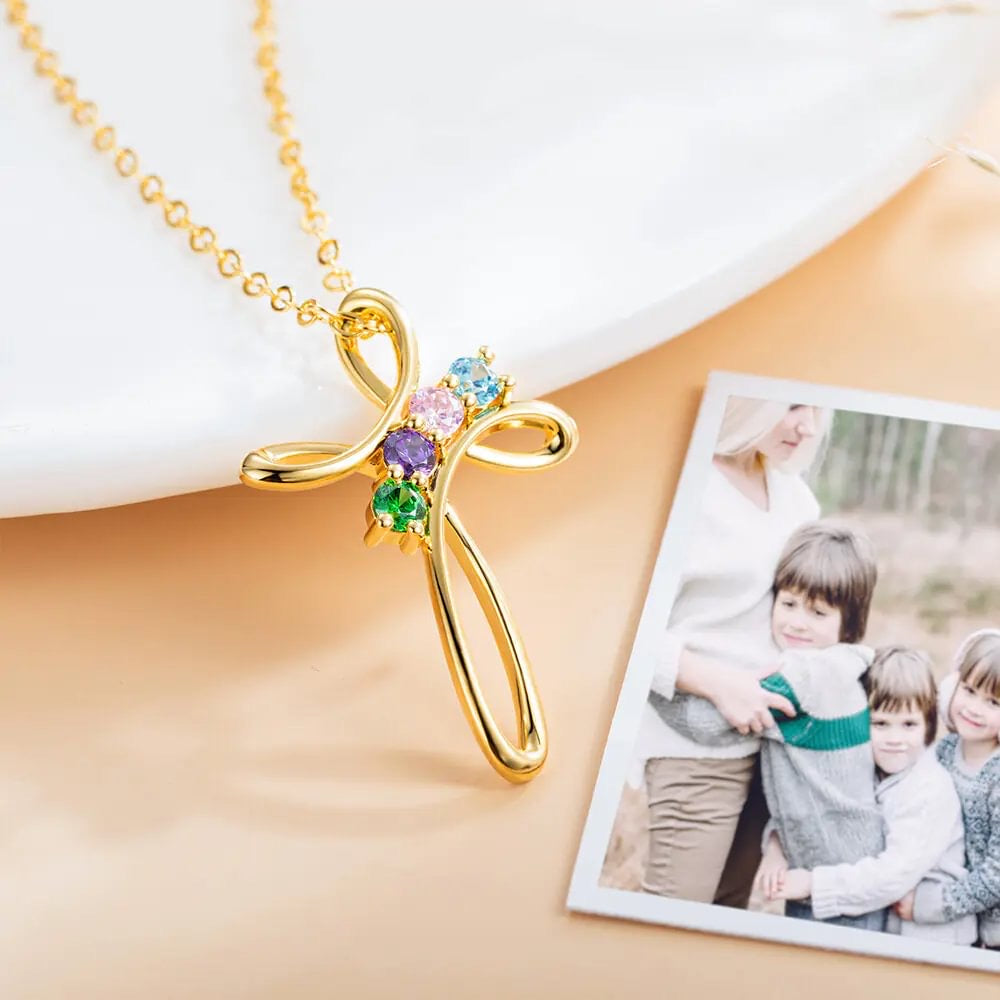 Family Birthstone Necklace