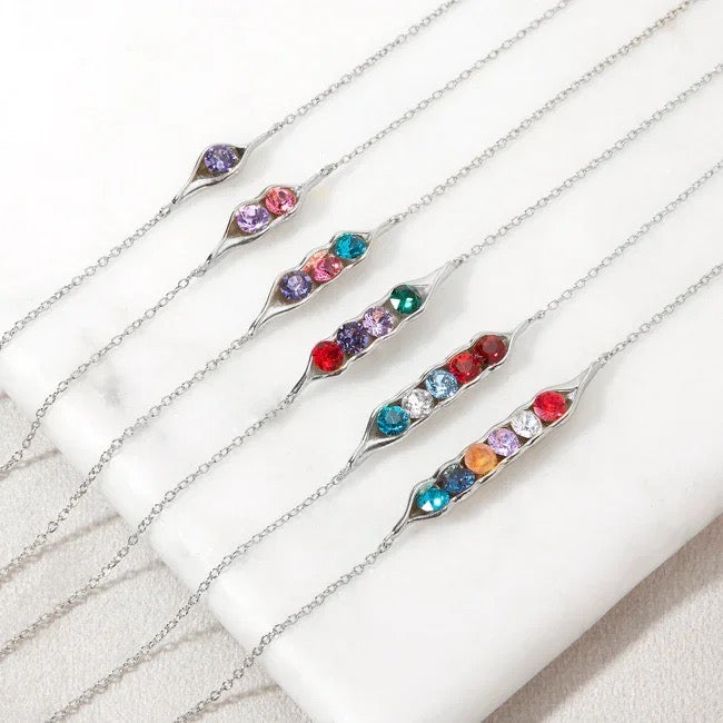 Peas in a Pod Birthstone Bracelets