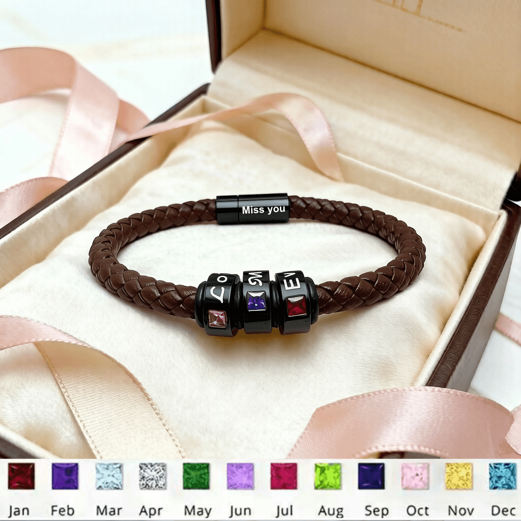 Dad Bracelet with Kids Names