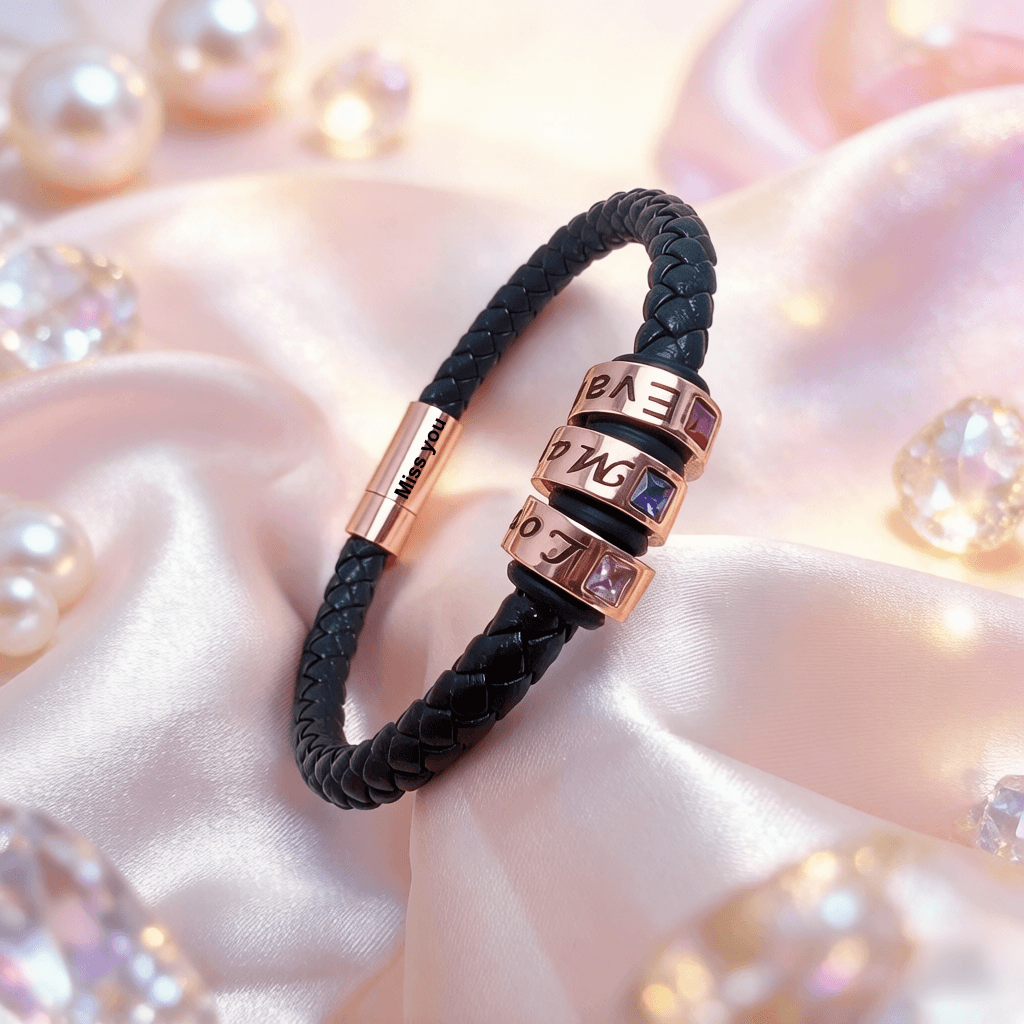 Dad Bracelet with Kids Names