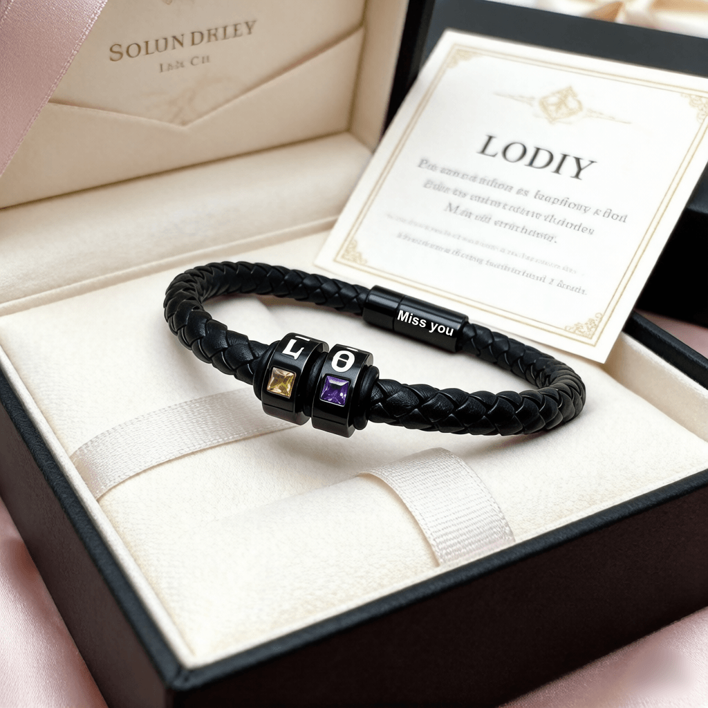 Dad Bracelet with Kids Names