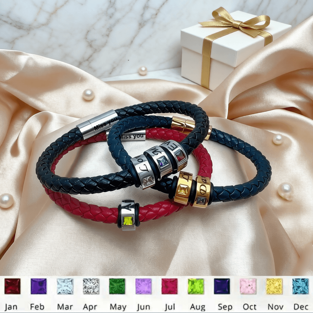 Dad Bracelet with Kids Names