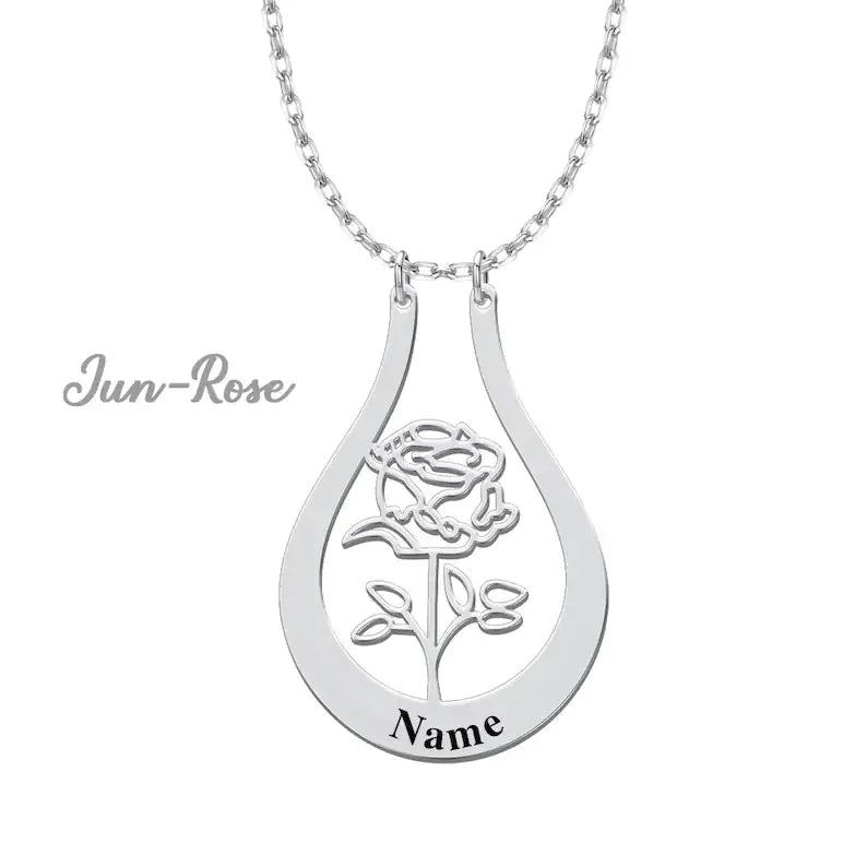 Birth Flower Necklace