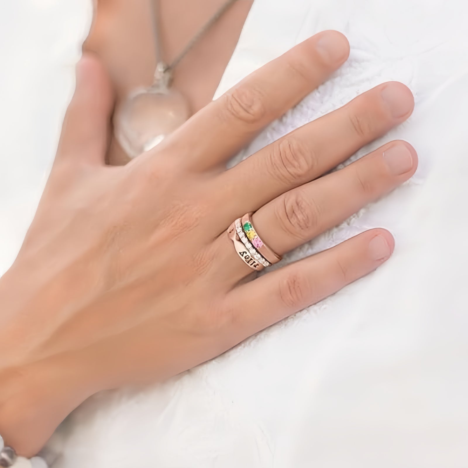 Engrave Birthstone Ring