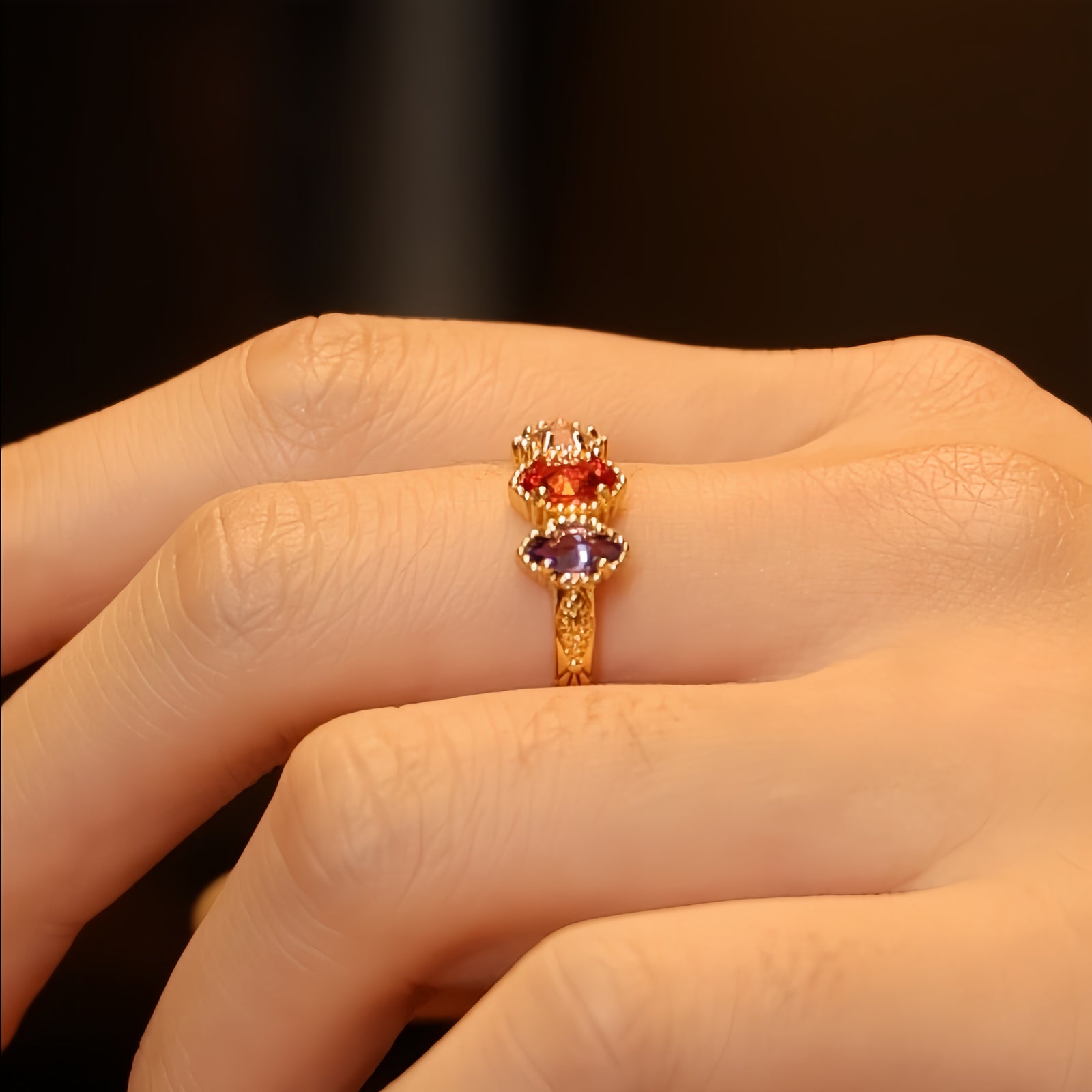 Milgrain Birthstone Ring