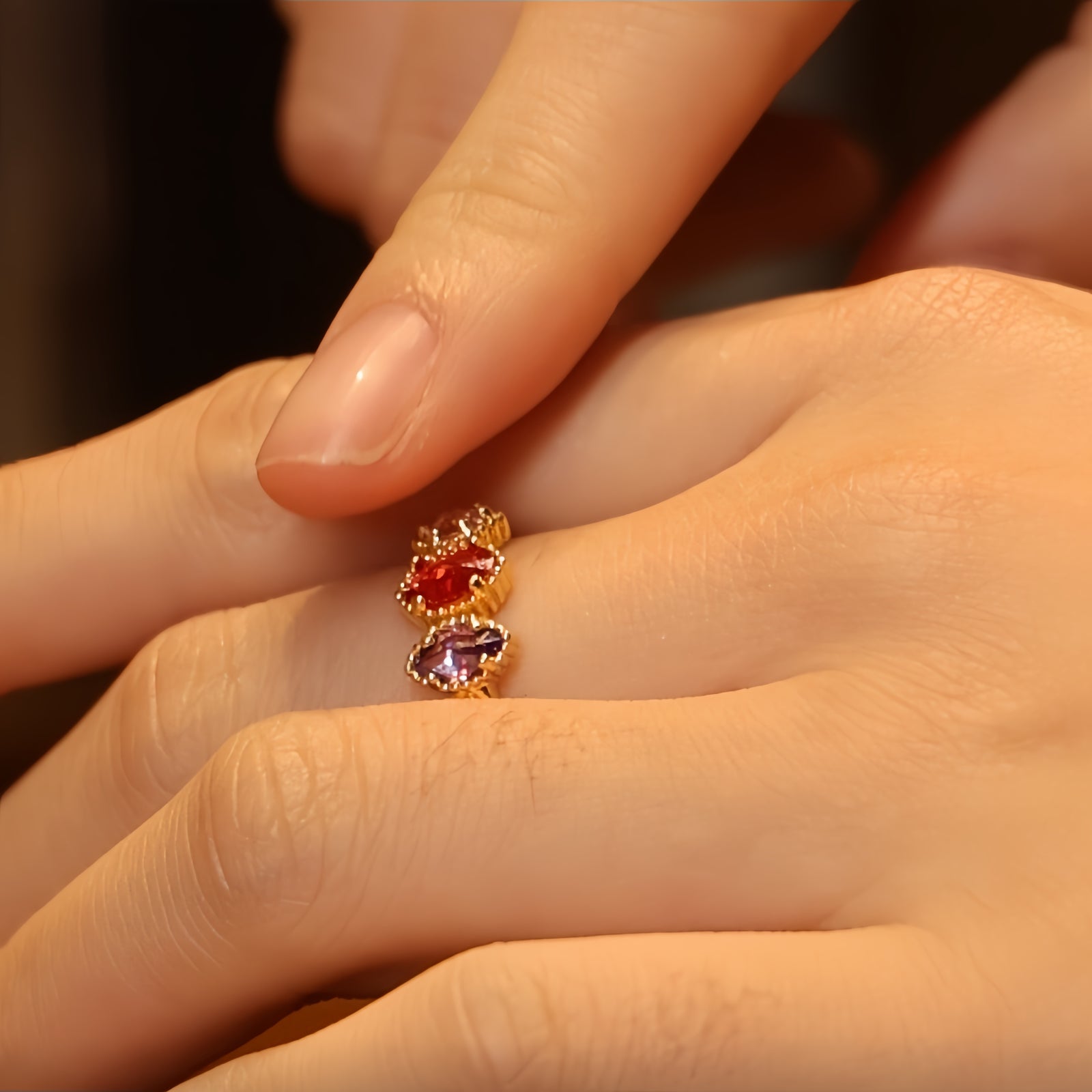 Milgrain Birthstone Ring