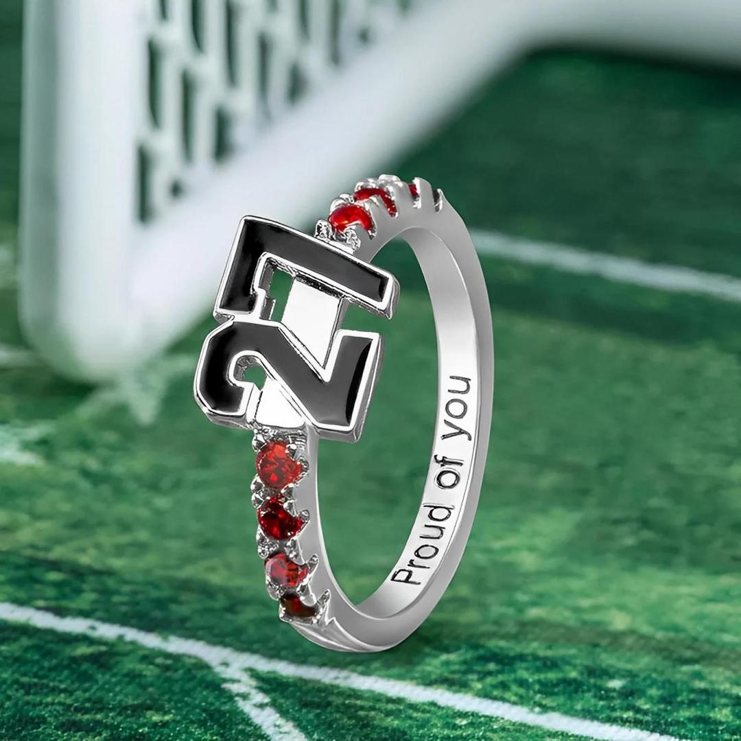 Sports Number Birthstone Ring