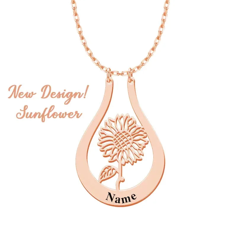 Birth Flower Necklace