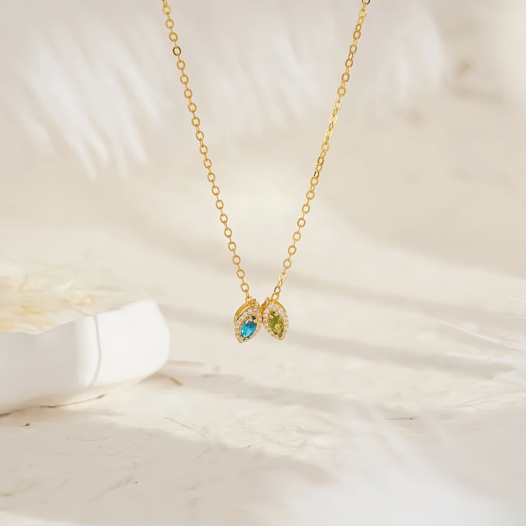 Marquise Birthstone Necklace