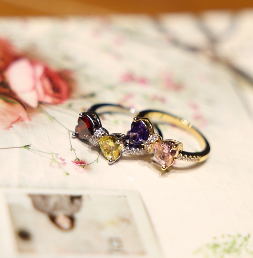 Bowknot Birthstone Ring