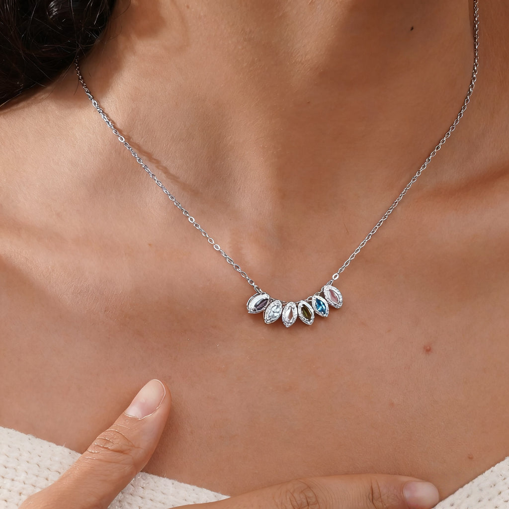 Marquise Birthstone Necklace