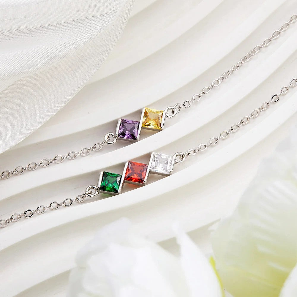 Personalized Family Birthstones Bracelet