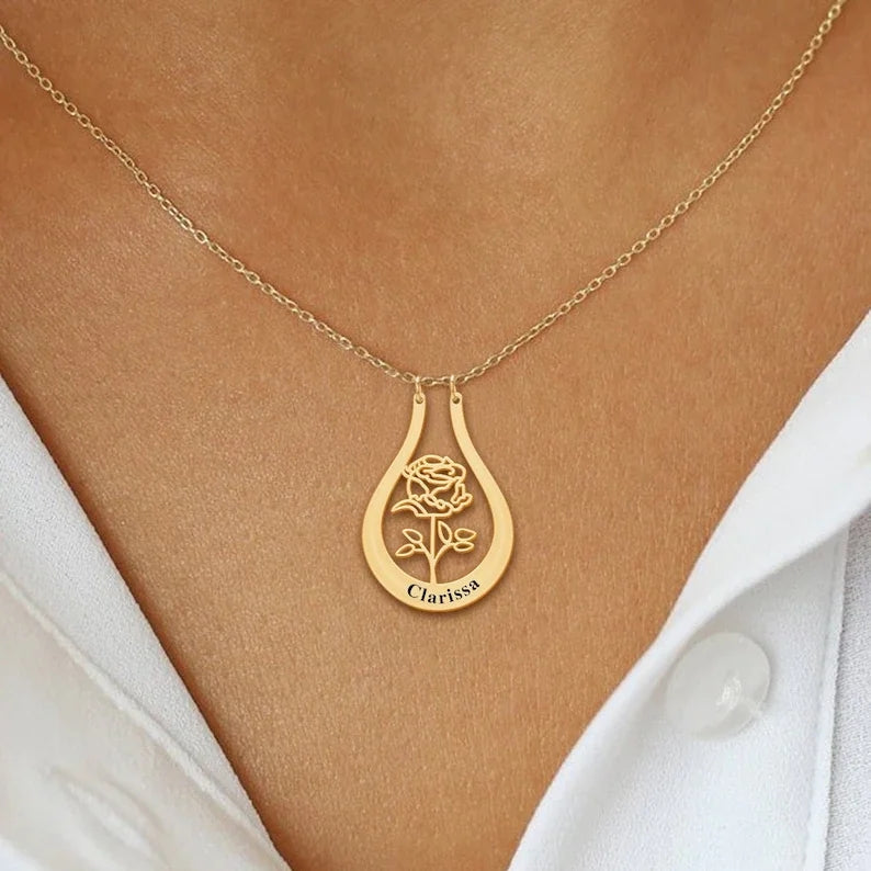 Birth Flower Necklace