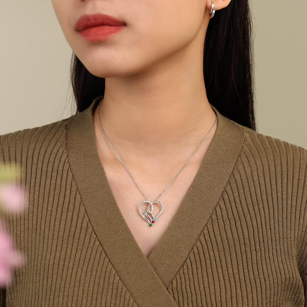 Birthstones Heart Necklace