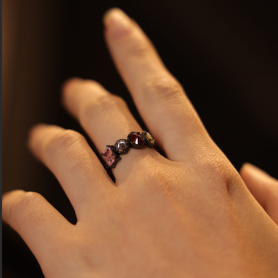 Milgrain Birthstone Ring