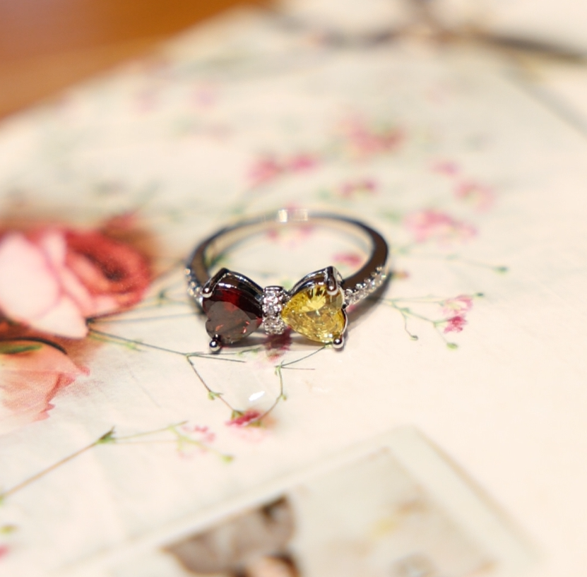 Bowknot Birthstone Ring