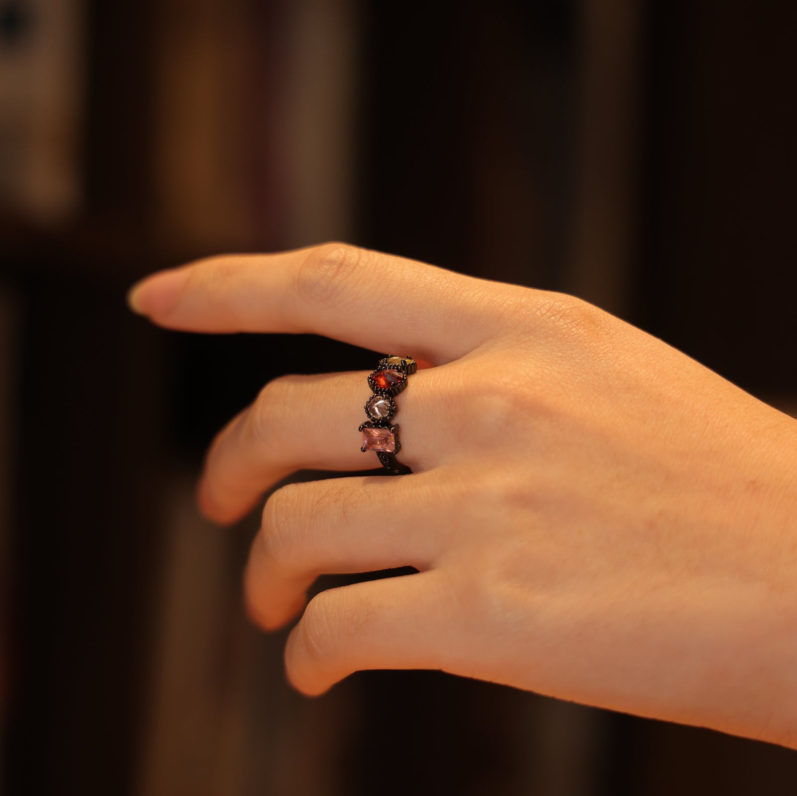 Milgrain Birthstone Ring