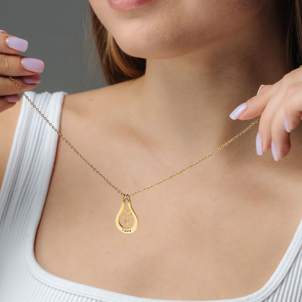 Birth Flower Necklace