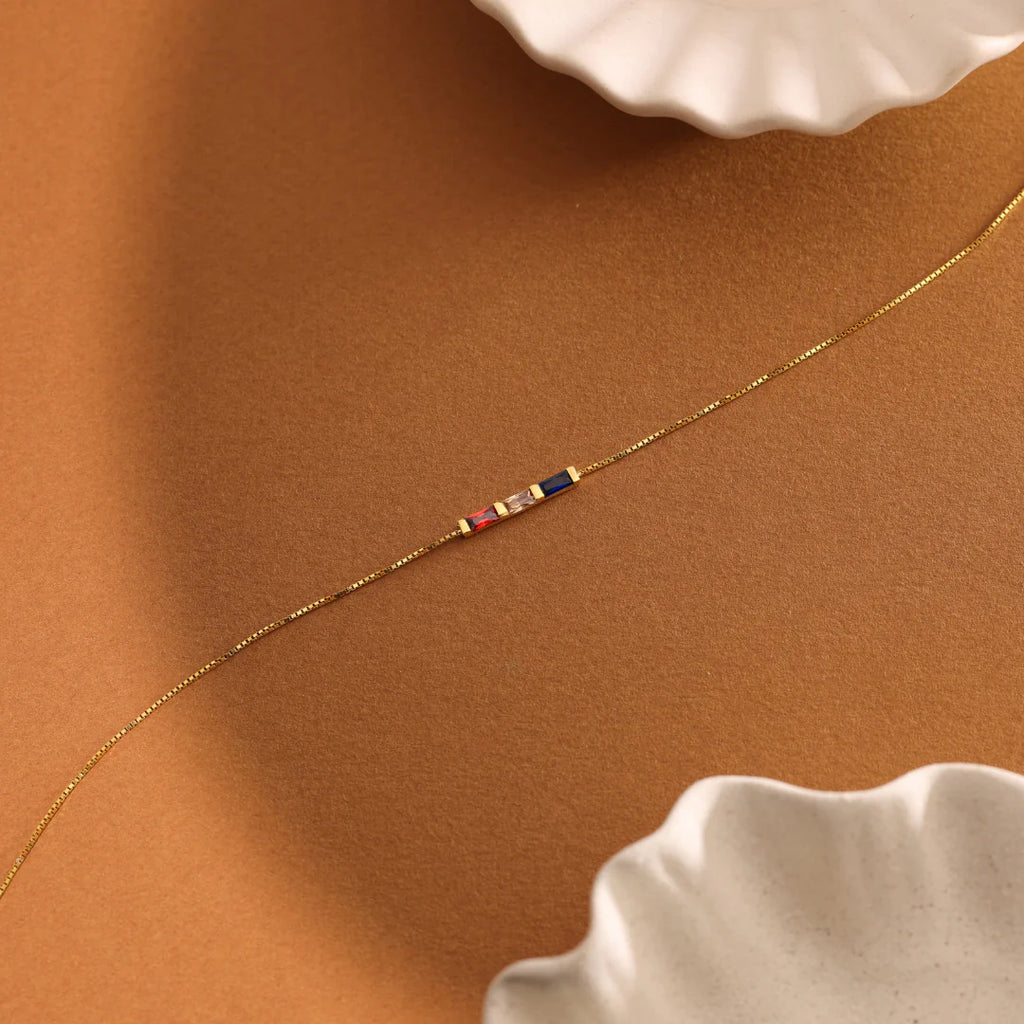 Baguette Birthstone Bracelet