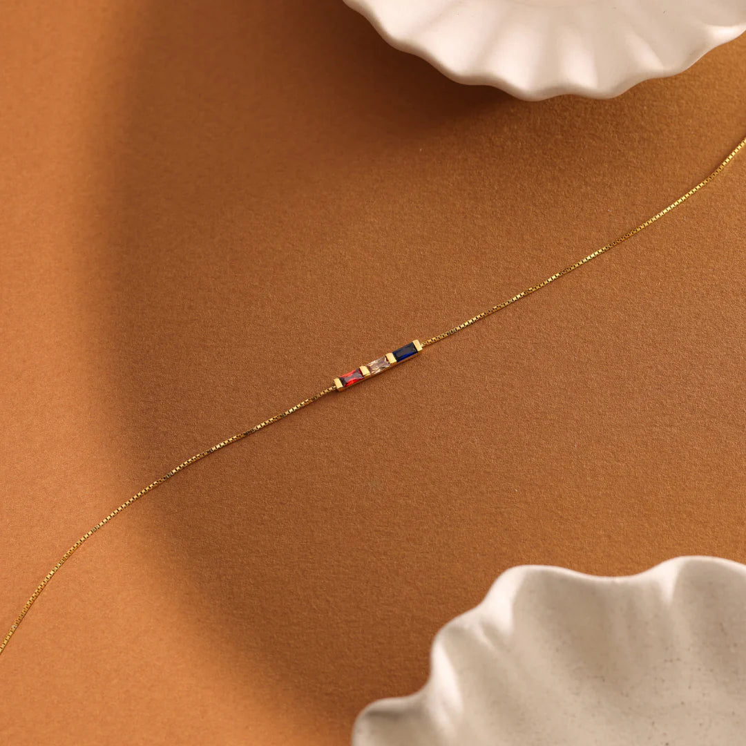 Baguette Birthstone Bracelet