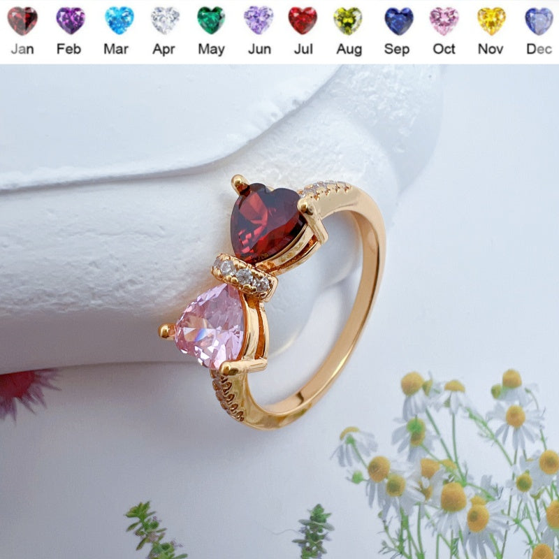 Bowknot Birthstone Ring