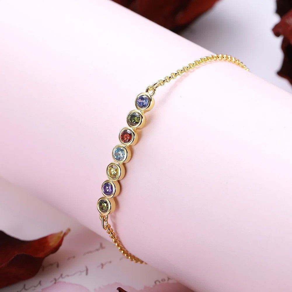 Round  Birthstones Bracelet