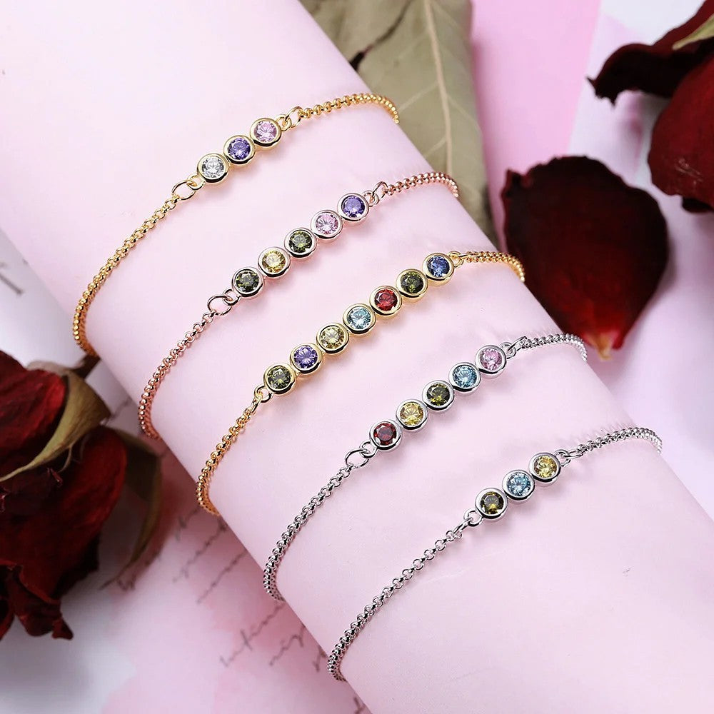 Round  Birthstones Bracelet