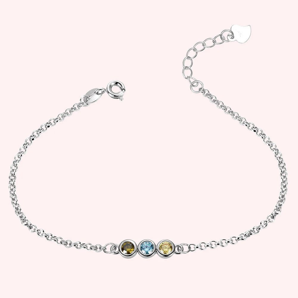 Round  Birthstones Bracelet