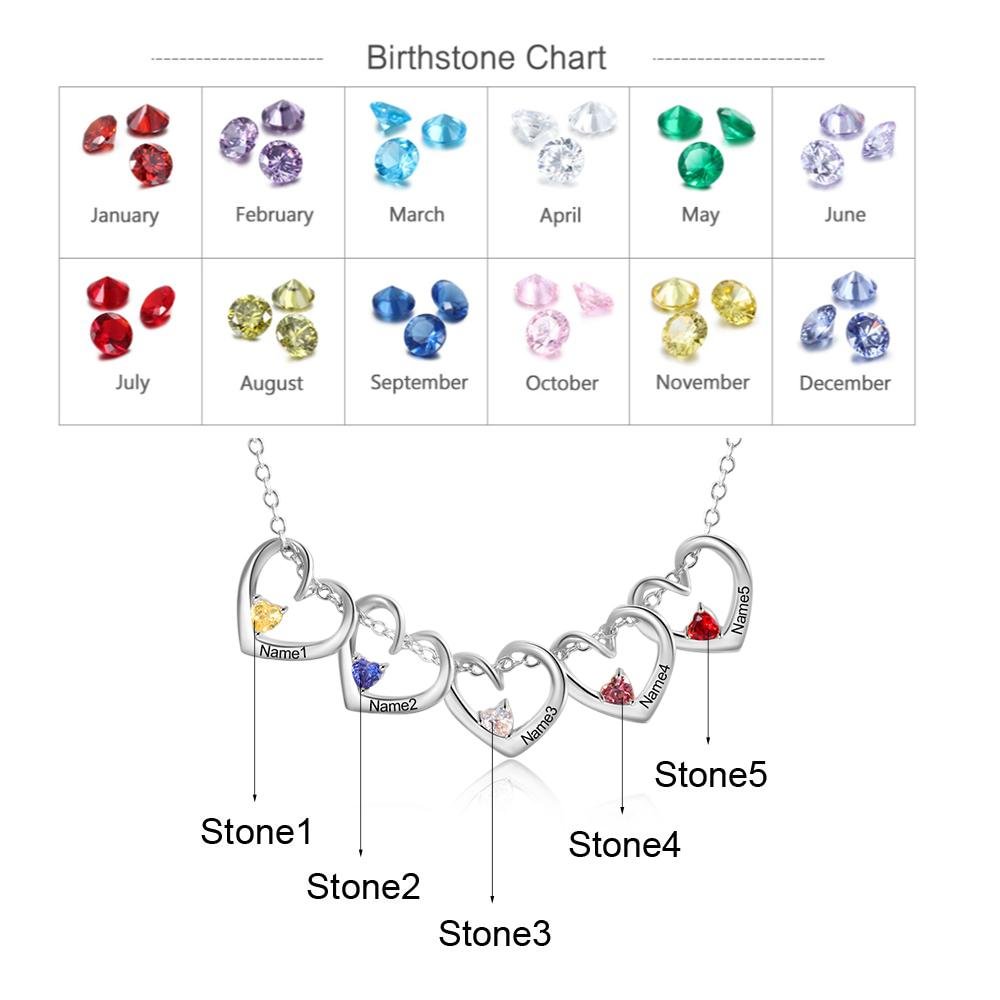 Birthstone  Love  Necklace