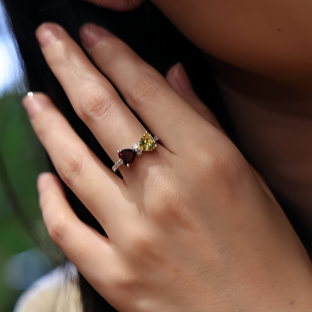 Bowknot Birthstone Ring