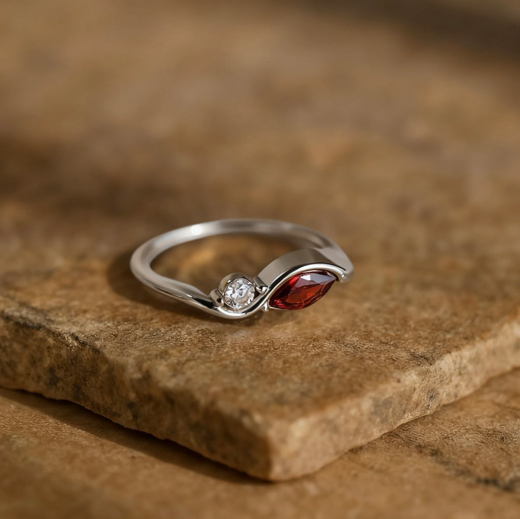 Marquise Birthstone Ring