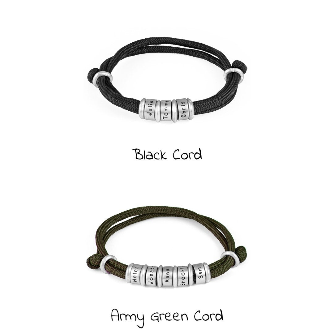 Beads Bracelet with Engraving