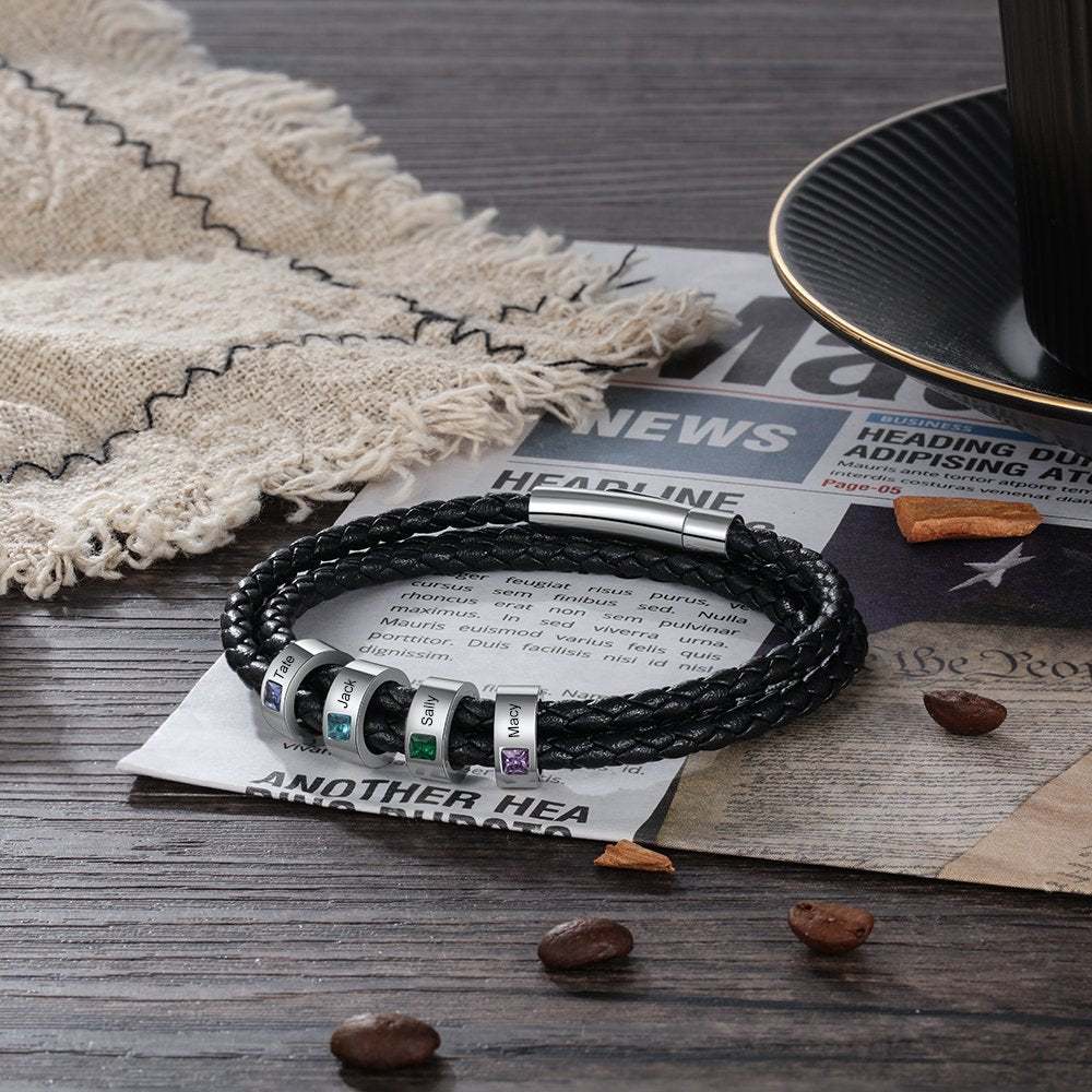 Personalized birthstone bracelet