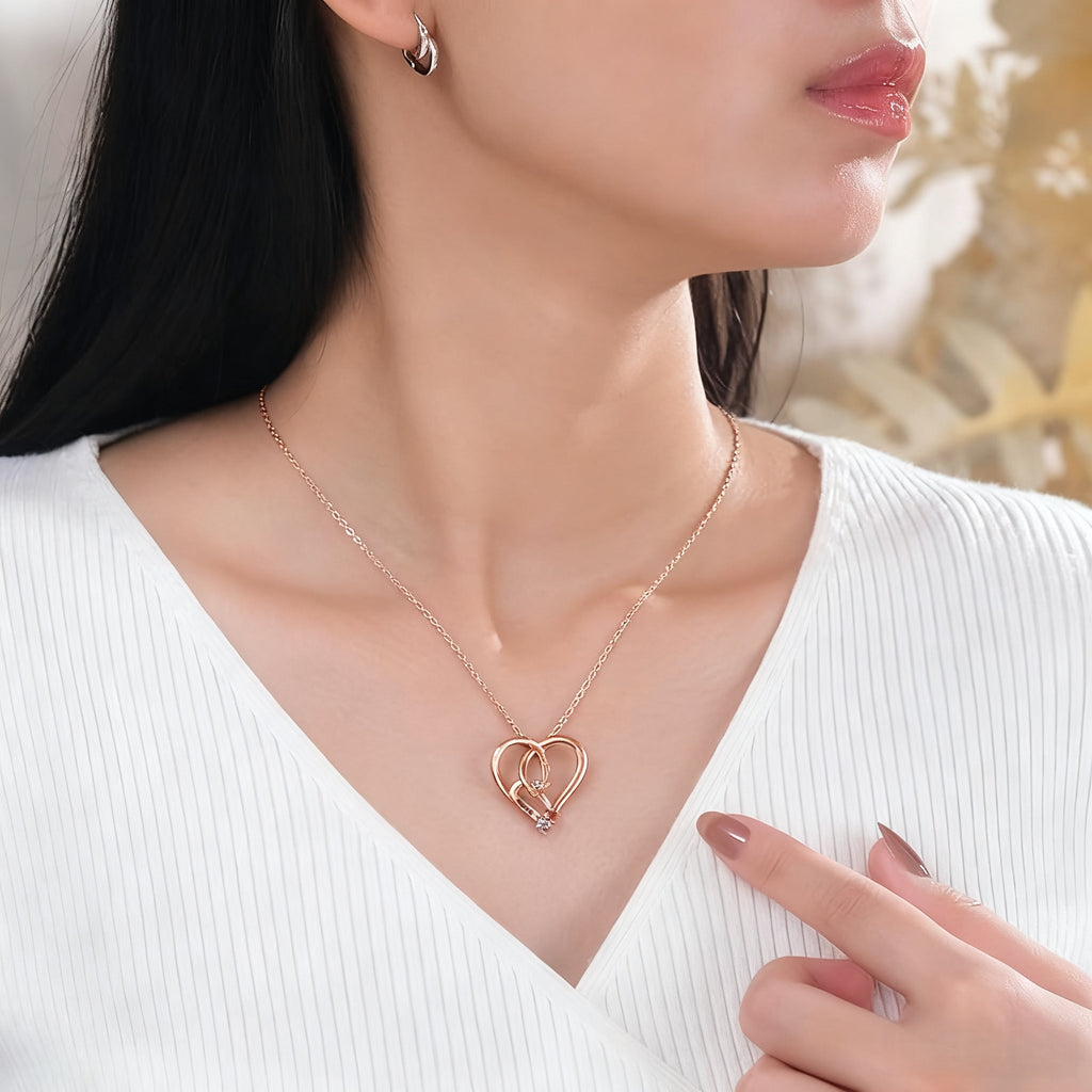 Birthstones Heart Necklace