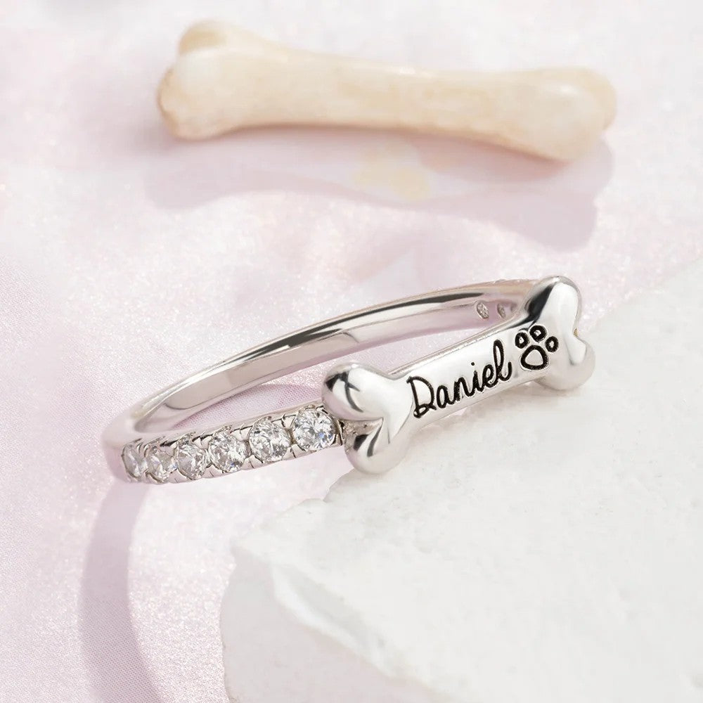 Bone Shape Dog Ring