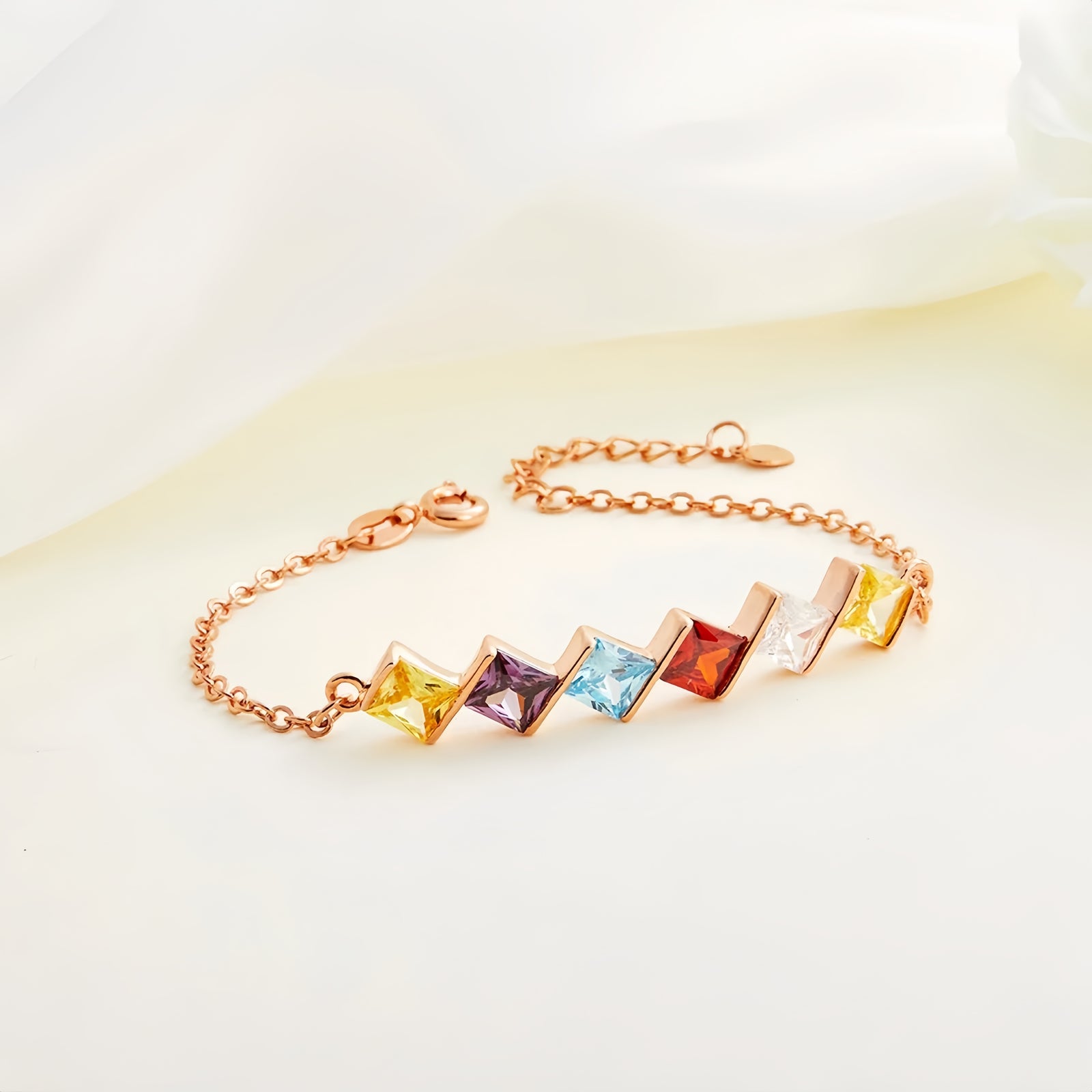 Personalized Family Birthstones Bracelet